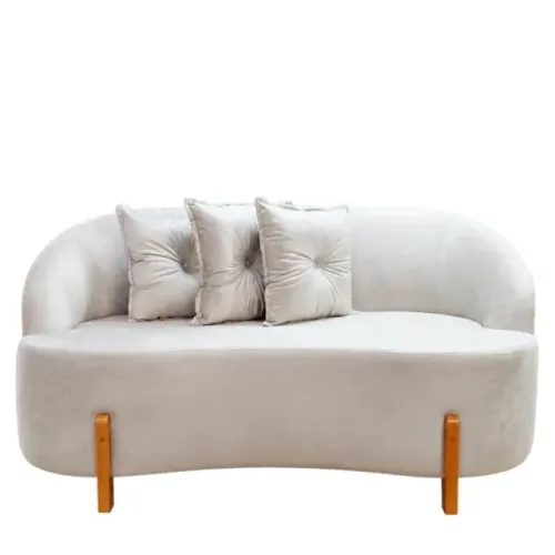 Sofá Lounge Feijão 165cm Veludo