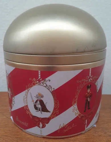 Lata Musical Carrossel de Natal Biscoitê