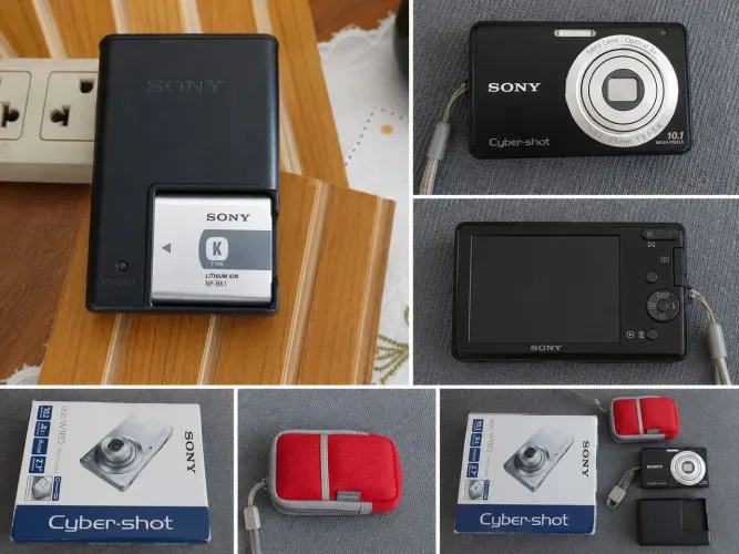 SONY CYBER-SHOT DSC-W180 - COMPLETA COM CAIXA E ACESSÓRIOS ORIGINAIS