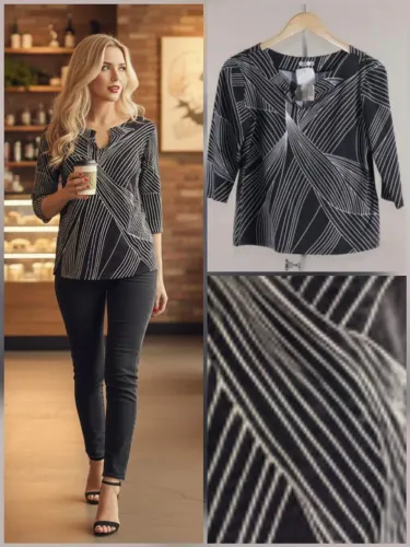 Blusa estampa geométrica