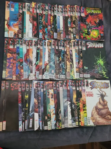 Lote Coleção 72 Gibis Hq Spawn Vários Números Antigos Raros