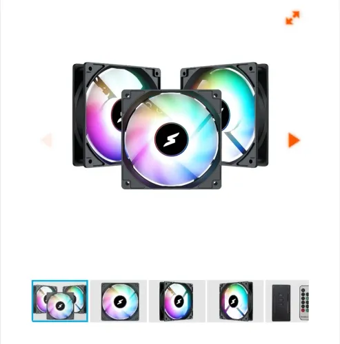 Kit Fan Com 3 Unidades SuperFrame Celler, ARGB, 120mm, Com Controladora, Black, SF-01