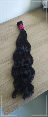Cabelo humano liso ondulado