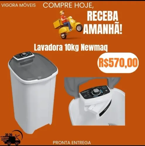 Lavadora Newmaq 10kg (Pague na entrega)