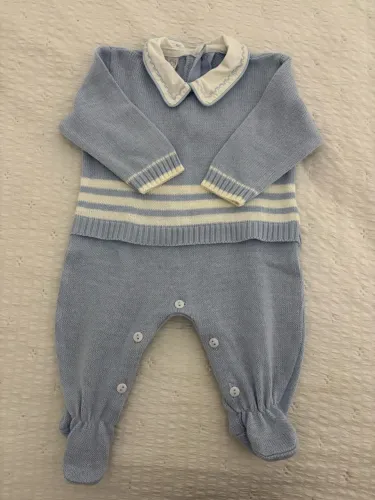 saída maternidade lili baby azul p