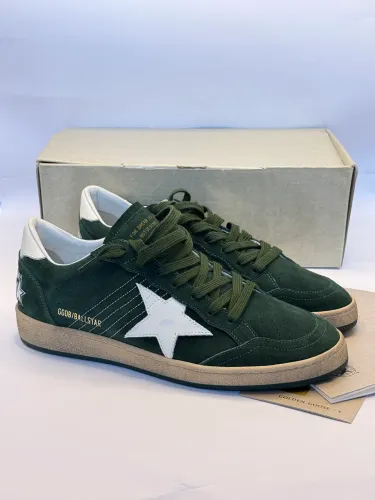 Tênis goldengoose ballstar verde tam 40
