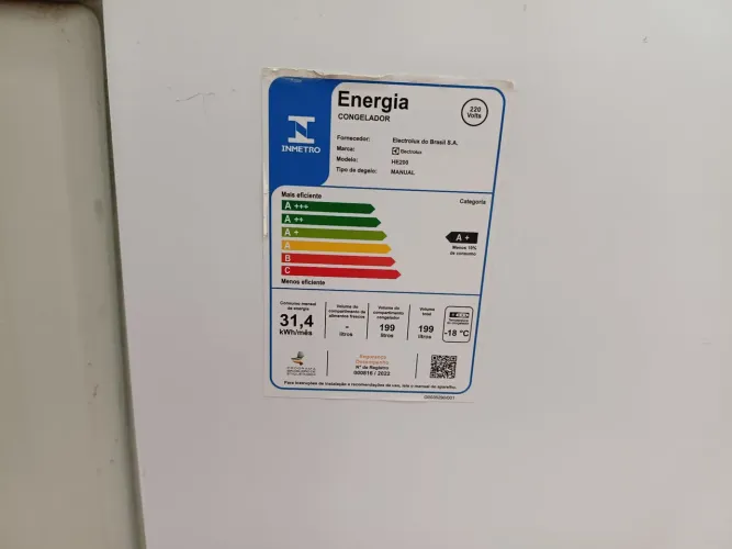 Freezer Eletrolux 200l