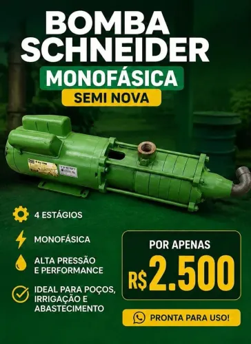 Bomba Schneider Monofásica 4 estágios Weg/Schneider