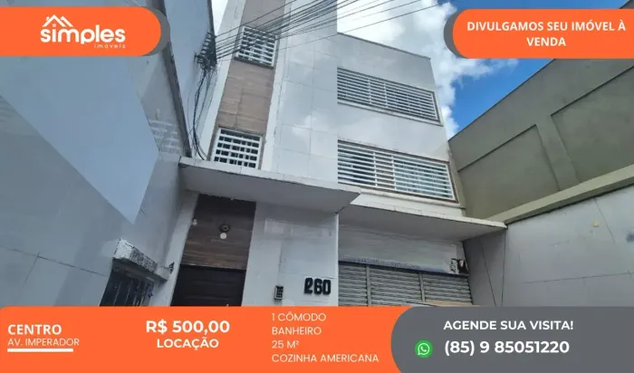 Imóvel para aluguel com 25 metros quadrados em Centro - Fortaleza - CE