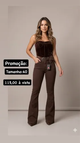 Calça de brim 