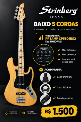 Contrabaixo Strinberg JBS55 | 5 cordas