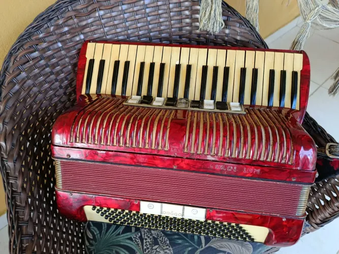 ACORDEON SANFONA HOHNER 120 BAIXOS ( MAQUINA DE SOM ) APENAS....