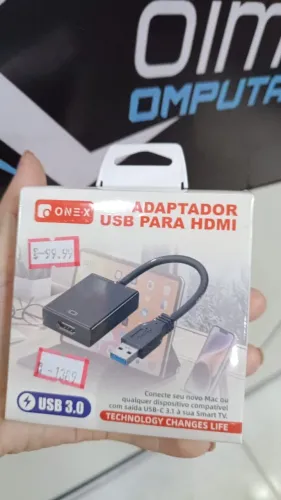 Cabo Adaptador Conversor Usb X Hdmi 1080p Multi Telas - Loja COimbra Entregamos 
