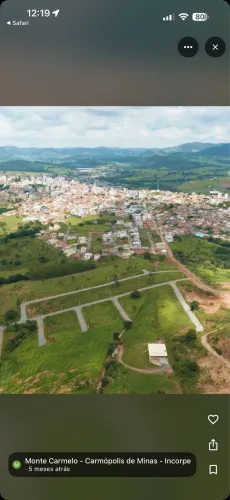 Lote à venda - Residencial Monte Carmelo | Carmópolis de Minas/MG