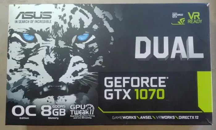 Oportunidade: Asus GTX 1070 Impecável - em estado de Colecionador!