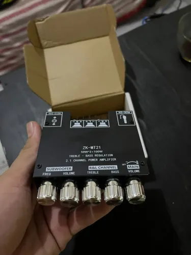 Amplificador ZKMT21 e plaquinha codificaçadora