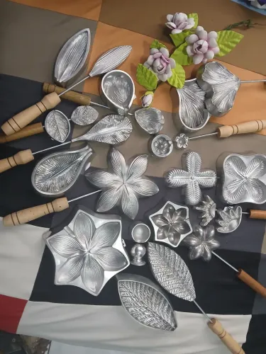 Frisadores de flor e folhas kit ou unidade