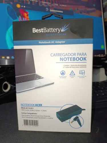 CARREGADOR PARA NOTEBOOK ACER - ASPIRE - Acer Ferrari - Extensa - Travelmate - TimeLineX..