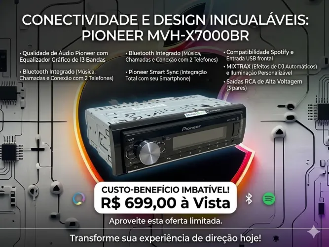 Pioneer x7000br Bluetooth USB 