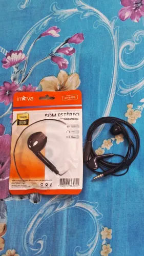 Fone com fio padrão shopping alto e durabilidade resistente primeira linha Premium 