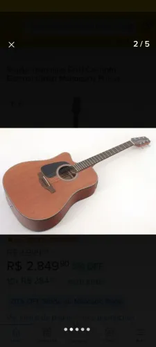 Violão Takamine canhoto