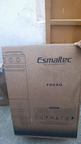 Fogão 4 Bocas Esmaltec Branco Ideal Super 4121