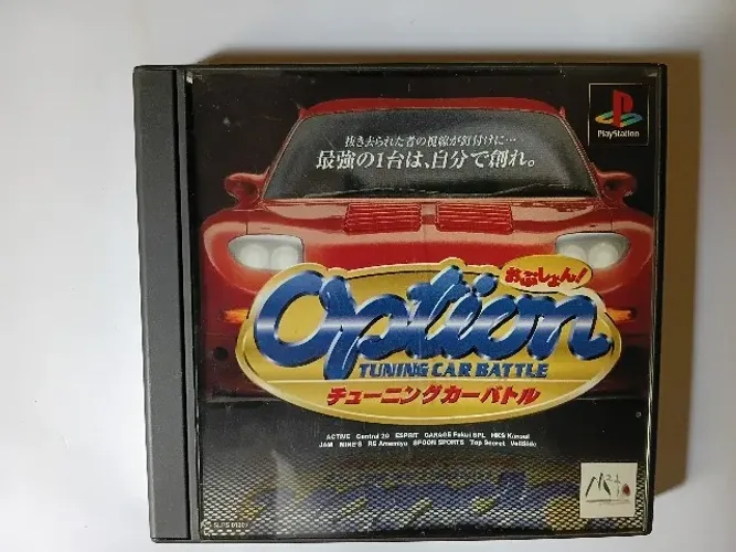 Game "Option - Tuning Car Battle" para PS1 japonês