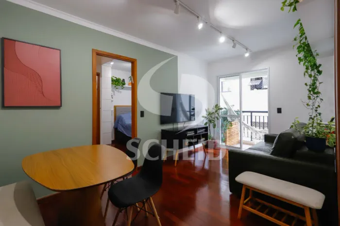 Apartamento á Venda na Santa Cecília com 50m², 1 quarto sendo 1 suíte, 1 vaga.