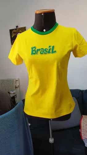 Camisa do Brasil Copa do Mundo 2026 100% Algodão