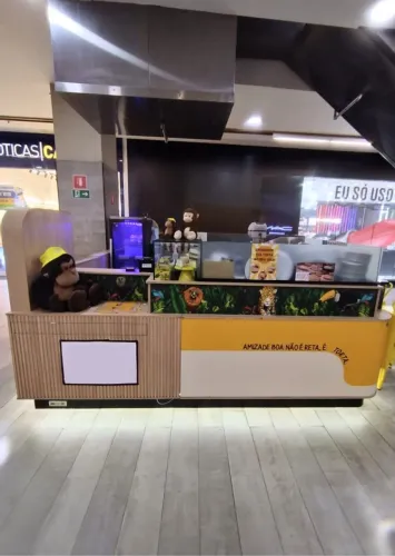 Quiosque Shopping 3mx3m com pedra de granito