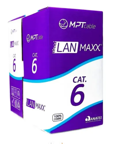 Caixa de Cabo U/utp 23awgx4p Cat.6 Cmx Azul (cx 305m) Mpt.