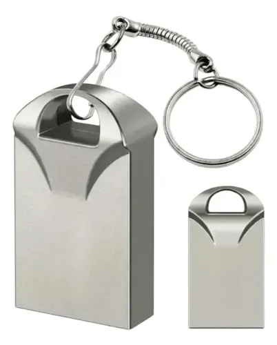 Pendrive 16gb Mini Usb 2.0 Chaveiro Metálico Compacto