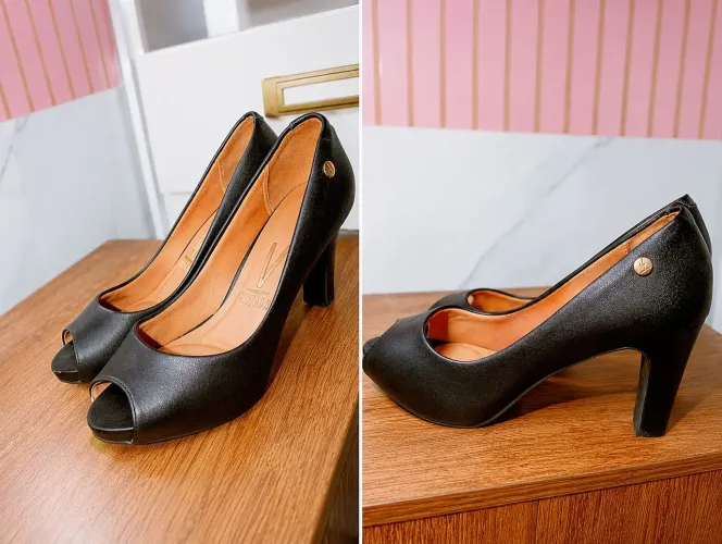 Salto Vizzano modelo Peep toe tamanho 37