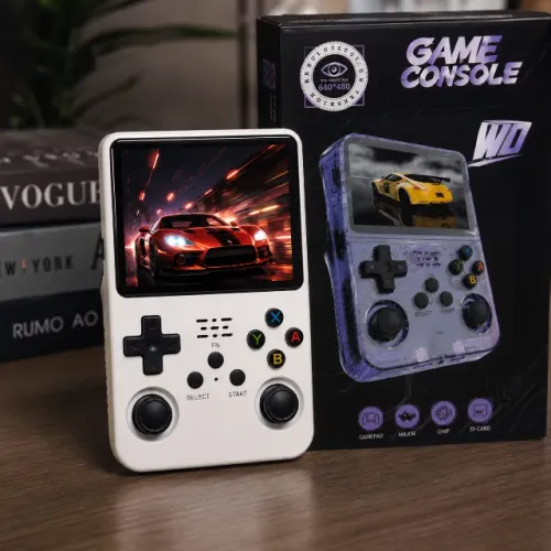 Video Game R36s portátil Arkos 15000 jogos 64gb Branco Novo Lacrado