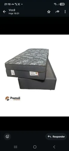 Solteiro Molas Ensacad 88X188X74 R$ 1.360,00<br>R$ 1.360,00