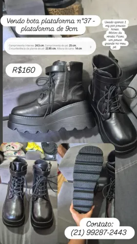 Bota plataforma tratorada
