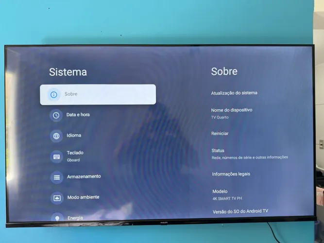 Smart tv 4K UHD Philips 50 polegadas 