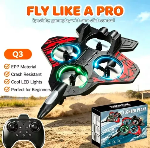 AVIÃO DRONE Q3 CONTROLE REMOTO