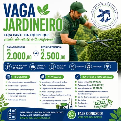 JARDINEIRO - vaga 