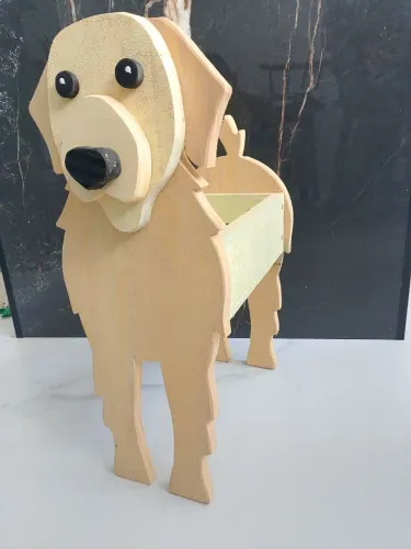 Porta flores em formato de cachorrinho