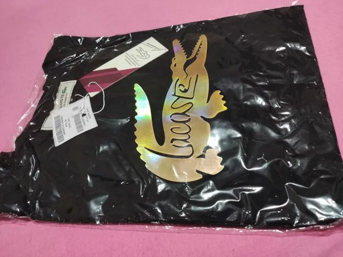Camisa Lacoste, M, preta, 30.1