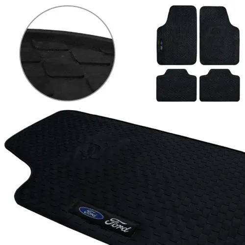 Tapete Universal  Borracha C/ 04 peças - Ford
