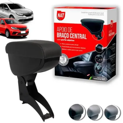 Apoio de Braço Logan / Sandero 2007 - Preto C/ Linha Preta - N600703