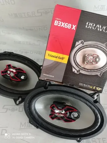 Alto-falante. Bravox. 6x8". Triaxial. Garantia. Novo. Instalado.