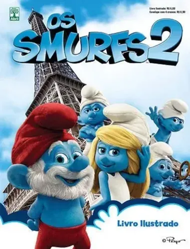 ÁLBUM VAZIO OS SMURFS 2 FIGURINHAS FILME