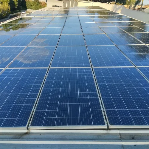 Limpeza de placas solares