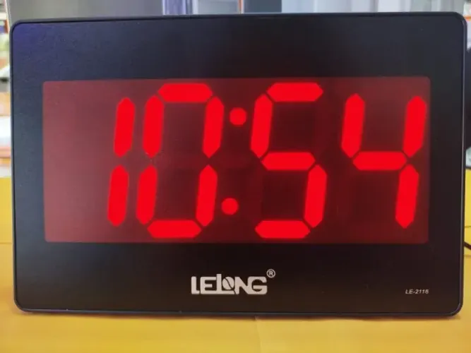 Rélogio de mesa ou parede - Despertador Led vermelho(Distribuidor Jk Eletrônicos)