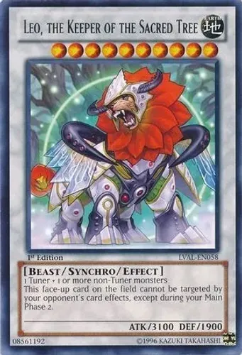 Yugioh!!! Leo, The Keeper Of The Sacred Tree Lval-pt058 Rare