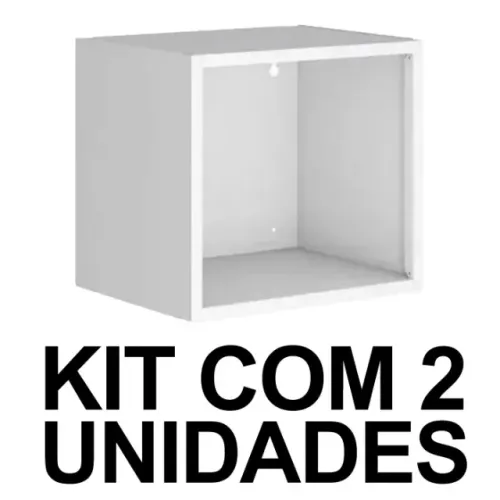 Kit 2 unid. - Nicho Multiúso Itatiaia Smart - Nc-35 - Branco Matte
