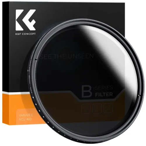 Filtro K&f Nd Variável Nd2-nd400 9 Stops Ajustáveis 82mm